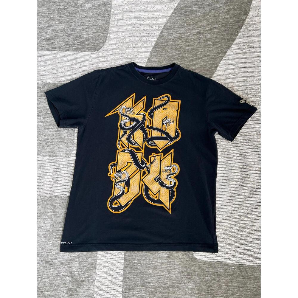 Kobe Bryant Kb 24 Black Mamba Shirt Dri Fit Los Angeles Lakers Basketball L